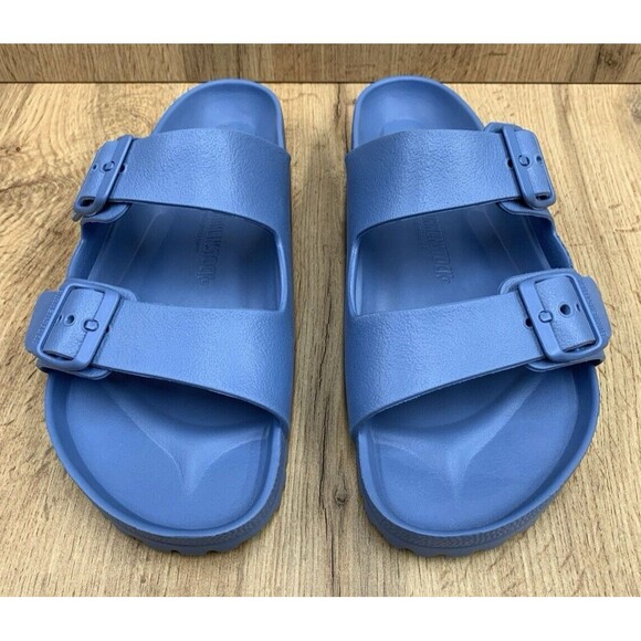 Birkenstock Arizona Sandals Men M8 Women L10 Sky Blue Authentic Made In Germany - Picture 4 of 16
